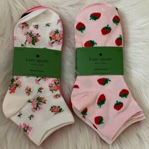 KATE SPADE Quarter Socks Set SZ 4-10 (6 PAIRS SET)